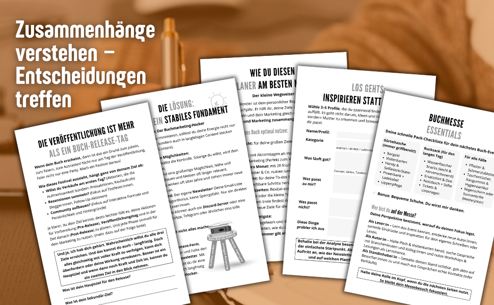 Werbematerial Postkarte Basis und Deluxe Planer (15) Blick ins Buch: Der Jahresplaner für Roman-Autor:innen